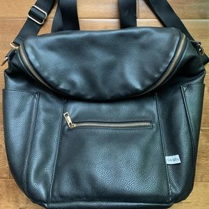 Fawn Design Black Backpack/Diaper Bag